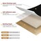 5PCS Self Adhesive Felt Sheet - Black Felt Sheets with Adhesive Backing for Drawer/Jewelry Box Liner (9" x 11")